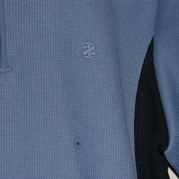 IZOD Mens Blue 1/4 Zip Fleece Lined Pullover M NEW - Picture 4 of 8